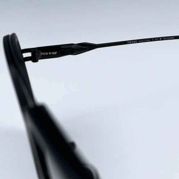 NEW Prada PR57ZS 1BO5Z1 Matte Black Polarized Grey Pilot Metal Unisex Suglasses - Picture 9 of 11